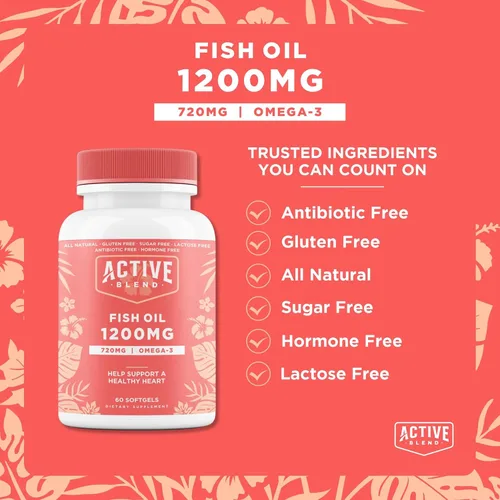 Miniatura 2 de Aceite de pescado omega-3 – 1250 mg de triple fuerza con 690 mg de EPA y 260 mg de DHA – capturado en la naturaleza, sin regusto a pescado – 60