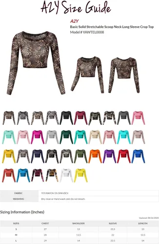 Miniatura 5 de Camiseta elástica en color liso de manga larga, con cuello redondo, para mujer