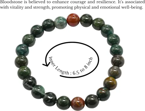 Miniatura 664 de Amazing Gemstone Pulsera de cristal para mujeres y hombres, pulsera de cristal curativo de protección, pulsera elástica con cuentas de piedras
