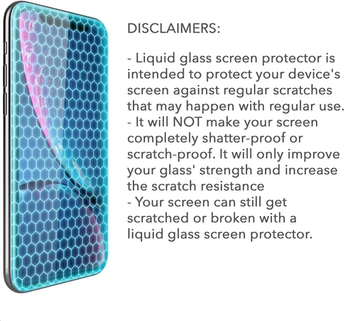 Miniatura 7 de LUVVITT Paquete de 2 protectores de pantalla de vidrio líquido y protector de lente