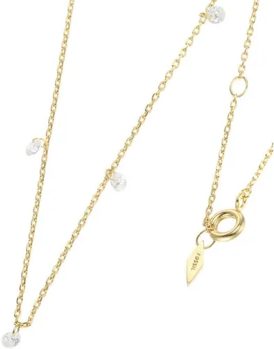 Miniatura 2 de Fossil - Collar con colgante de acero inoxidable en tono dorado para mujer