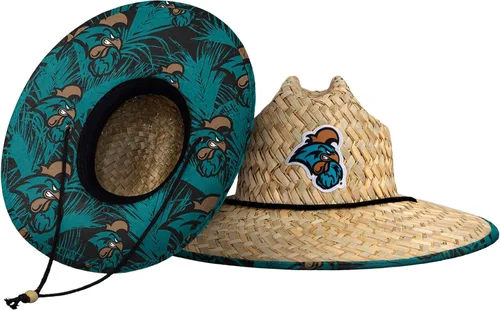 Miniatura 15 de FOCO - Sombrero de paja con logotipo de equipo universitario de NCAA y estampado floral para hombre TEAM LOGO