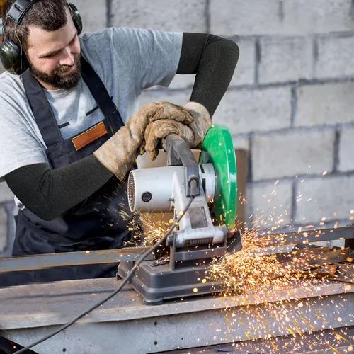 Miniatura 8 de Evridwear Mangas protectoras para brazos resistentes a los cortes, mangas de agricultores para hombres para trabajo, jardinería, agricultura, Negro