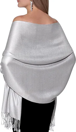 Pashminas, chales y mantones para usar con vestidos de noche y en bodas, grandes y suaves