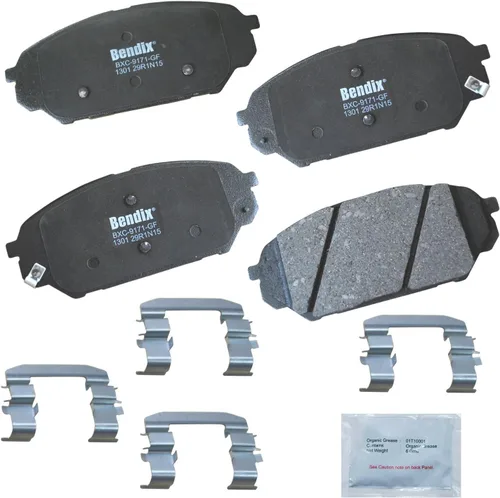 Miniatura 232 de Pastillas de freno delanteras cerámicas Bendix Priority1 CFC2302 para Hyundai Elantra 2021, Sonata 2022-2020, Kia K5 2023-2021