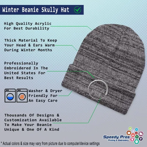 Miniatura 39 de Gorro de invierno para hombres y mujeres, gorro de acrílico con texto personalizado personalizado