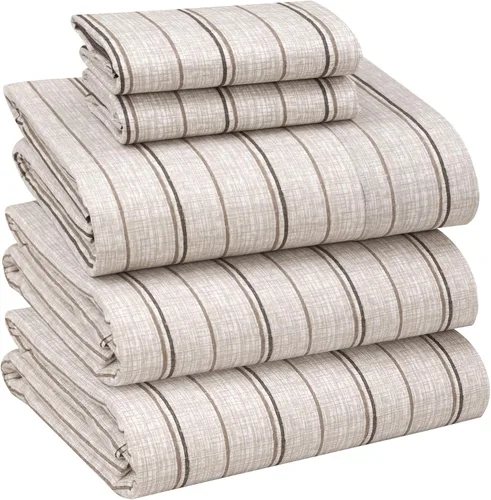 Miniatura 56 de RUVANTI Juego de sábanas divididas tamaño King de 100 % algodón para cama ajustable, 5 piezas, ropa de cama de tejido de percal suave y Guisante