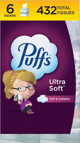Miniatura 14 de Pañuelos Puffs Ultra Suaves Sin Loción, 10 Cubos, 56 Pañuelos Por Caja
