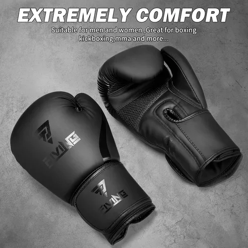 Miniatura 2 de Guantes de boxeo para hombres y mujeres, entrenamiento profesional, piel sintética, MMA Kickboxing, guantes de saco de boxeo pesado para adultos
