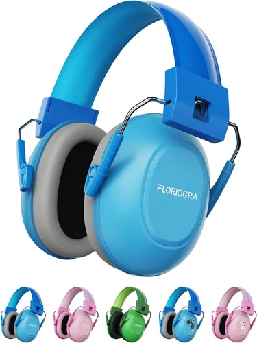 Miniatura 12 de Paquete de 2 auriculares con cancelación de ruido para niños, protección auditiva de 28 dB SNR orejeras con reducción de ruido para niños/niños
