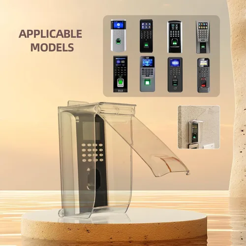 Miniatura 6 de Cubierta impermeable para teclado de puerta, tapa abatible transparente, cubierta impermeable para timbre de puerta, resistente a la intemperie