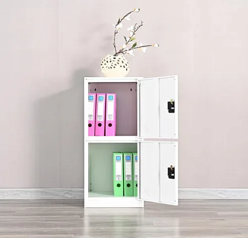 Miniatura 13 de MECOLOR - Casillero pequeño vertical de un solo nivel con cerrojo de candado, almacenamiento de 2 o 3 compartimientos; para empleados, hogar, Blanco