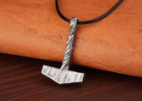 Miniatura 11 de Baldur Jewelry - Collar de martillo Thors Mjölnir - Colgante de martillo de Thor nórdico vikingo joyería vikingo - Collar Thor - Regalos Thor