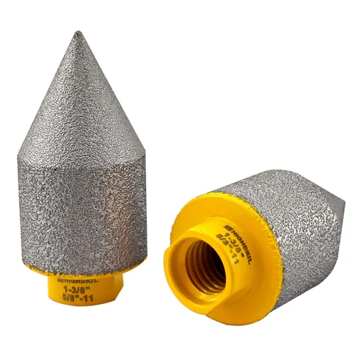 Miniatura 12 de Broca de fresado de biselado de diamante, broca avellanadora de diamante HIGHDRIL con rosca de 5/8-11 para ampliación de agujeros de 1 pulgada