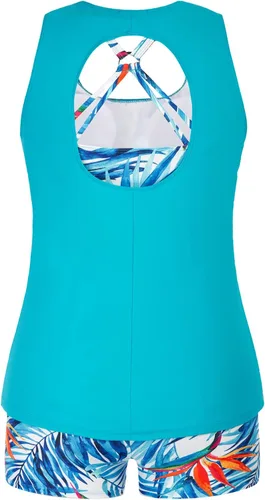 Miniatura 2 de Hanna Nikole Traje de baño de 3 piezas para mujer, talla grande, control de abdomen, conjunto de tankini atlético
