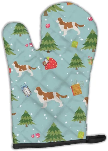 Miniatura 52 de Caroline's Treasures BB4872OVMT - Guante de horno de Navidad Affenpinscher resistente al calor, grueso para sartenes calientes y horno, manopla