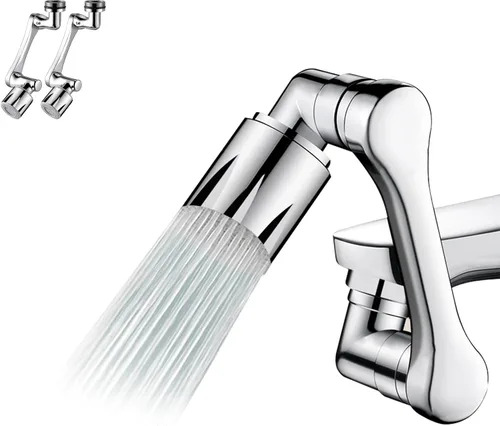 Miniatura 10 de Extensor de grifo giratorio de 1440°, aireador de fregadero de 2 modos de salpicadura, filtro de agua, extensión de filtro de agua para cocina, 1pcs