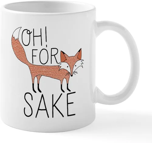 Miniatura 29 de CafePress Taza de café de cerámica For Fox Sake de 11 oz (11.0 fl oz)