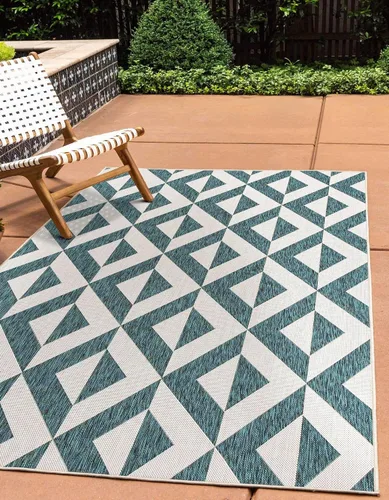 Miniatura 27 de Unique Loom Jill Zarin Outdoor Collection - Alfombra rectangular (2 pies 2 pulgadas x 3 pies 1 pulgadas, rectangular, beige y marrón)