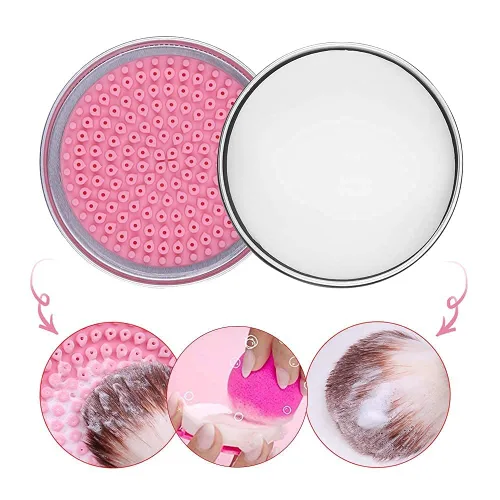 Miniatura 6 de DUcare Limpiador de Brochas de Maquillaje Champú Jabón Sólido Tapete de Limpieza de Brochas Elimina Color Cosmético Almohadilla Limpiadora