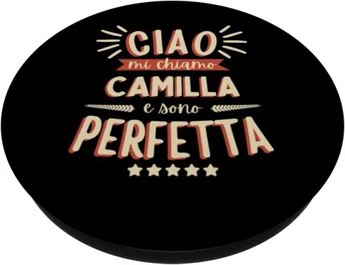 Miniatura 2 de Camilla Idea Regalo Personalizzata Amica Nome Divertente PopSockets Standard PopGrip