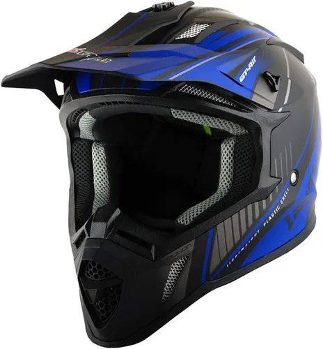 Miniatura 2 de 1Storm - Casco de motocross para adultos BMX MX ATV Dirt Bike Downhill Mountain Bike, estilo de carreras H637