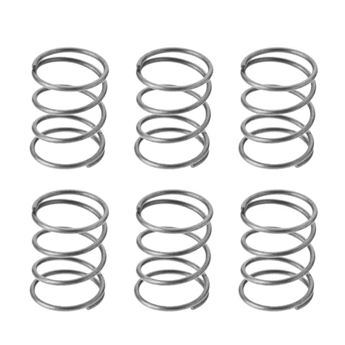 Miniatura 44 de MroMax 20Pcs Compressed Spring, 0.04" Wire Dia, 0.31" OD, 1.57" Free Length, Gray Black Spring Steel Extended Coil Compression Spring