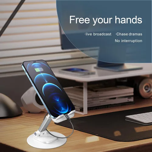 Miniatura 7 de XcaseBar Soporte para teléfono celular, soporte ajustable para teléfono con una base giratoria de 360°, adecuado para todos los modelos de teléfono