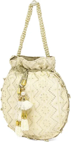 Miniatura 4 de Aheli Potli - Bolso de mano para mujer, hecho a mano, elegante, para novia, bolso de moda