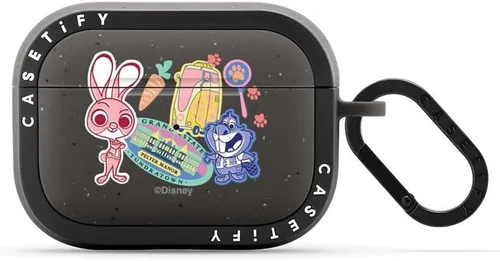 Miniatura 35 de CASETiFY AirPods Pro (1ª/2ª Gen) Estuche Bounce con Anillo [Colaboración Frozen] - Copo de Nieve de Anna - Taupe Mate