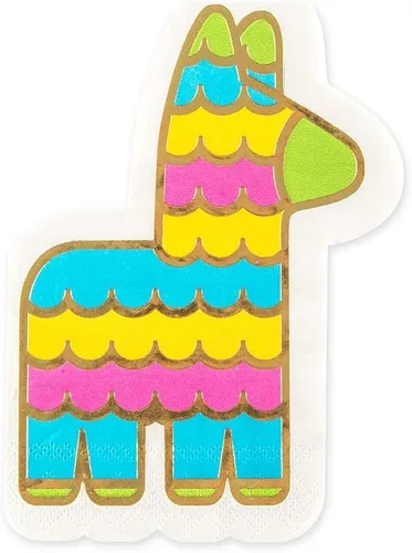 Weddingstar Lindas servilletas de papel para ocasiones especiales - Fiesta Piñata - Juego de 40 Piñata Fiesta