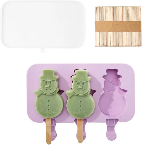 Miniatura 9 de Lindos moldes de silicona para paletas de conejo, moldes para paletas de hielo, moldes de silicona caseros con 100 palitos de paletas