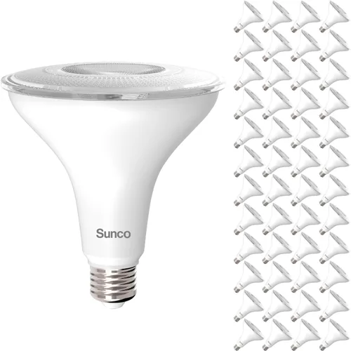 Miniatura 7 de Sunco Lighting Paquete de 8 bombillas LED PAR38 para exteriores, impermeables, brillantes, regulables, 13 W = 100 W, luz diurna de 5000 K, 1050 lm