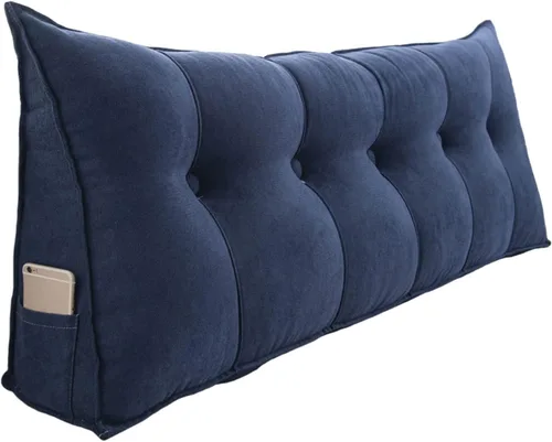 Miniatura 7 de Almohadas de lectura para cama de tamaño Queen para adultos, cojín lumbar de apoyo para cabecera, almohadas triangulares de cuña para dormir