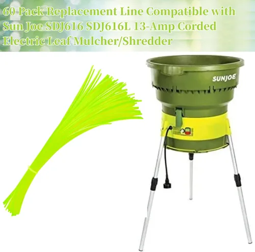 Miniatura 3 de Línea de repuesto Flex-Line - Trituradora eléctrica de hojas con cable de 13 amperios compatible con Sun Joe SDJ616 SDJ616L