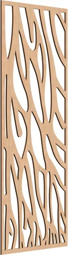 Miniatura 70 de 9 3/8"W x 24 3/8"H x 1/4"T Bristol Decorativos Paneles de Pared de Madera Calado, Cereza
