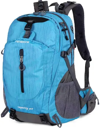 Miniatura 12 de Fengdong Mochila de viaje impermeable y ligera para senderismo, acampadas, de 40 L, para hombres y mujeres a3-Verde
