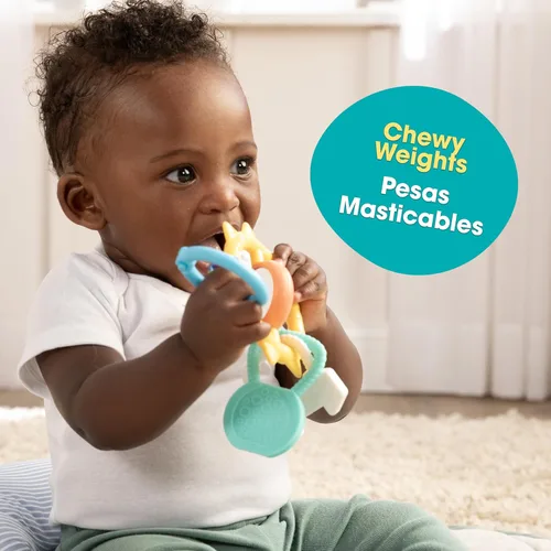 Miniatura 3 de BEBE FUERTE Strong & Sunny Juguete con Clip para Cochecito by Robin Arzon - Juguetes de Dentición para el Desarrollo del Bebé - Juguetes de Viaje