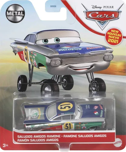 Miniatura 5 de Disney Cars Saludos Amigos Ramone, miniatura, juguete coleccionable de automóvil basado en películas de coches, para niños de 3 años en adelante
