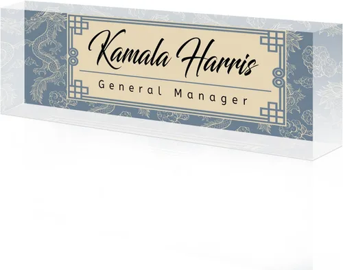 Miniatura 31 de Placa de nombre de escritorio personalizada, placa de identificación acrílica, placas de identificación personalizadas para regalos de oficina