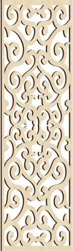 Miniatura 97 de Eveline - Paneles decorativos de pared de madera con calado, 13 3/8 pulgadas de ancho x 34 3/8 pulgadas de alto x 3/8 de alto, roble rojo rojo