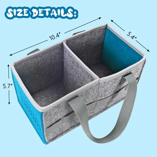 Miniatura 5 de Estuche de transporte GISEO para juego de iniciación de Tonies y bolsa de almacenamiento para estatuilla de Tonies, bolsa plegable de juguete Azul