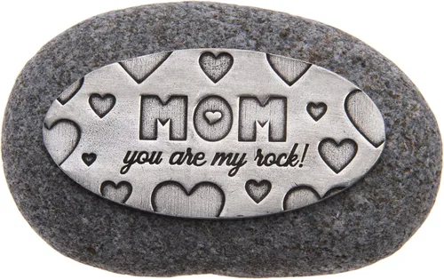 Miniatura 8 de Regalo de recuerdo de condolencias – Los ángeles están cerca – Placa de peltre sobre una piedra de río – Bonita adición a un jardín conmemorativo