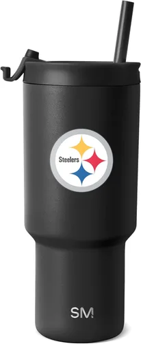 Miniatura 24 de Simple Modern - Vaso de 30 oz con tapa abatible y tapa con pajita Arizona Cardinals