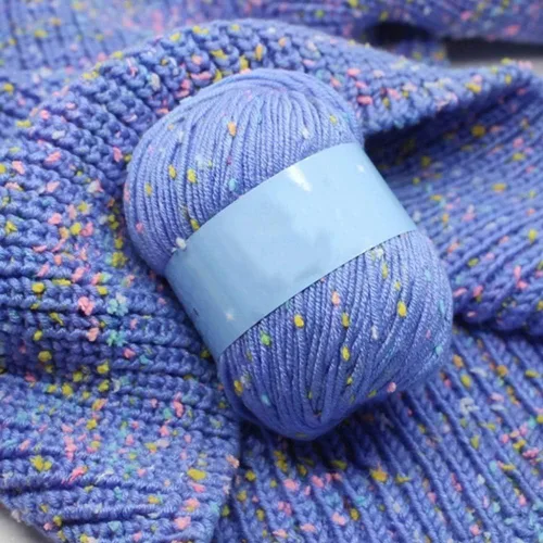 Miniatura 2 de Hilo de coser para tejer con puntos de 1.76 oz, bufanda, suéter, sombrero, ganchillo artesanal, hilo de lana elegante, simple, suave y cómodo