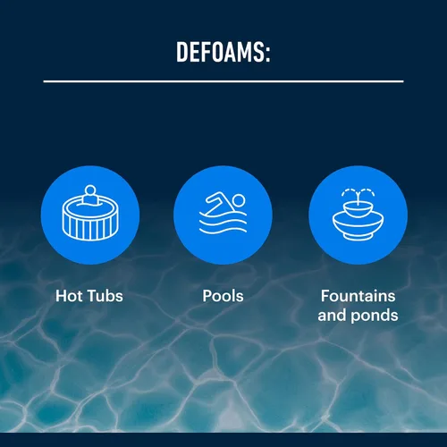 Miniatura 4 de Essential Values Antiespumante para bañera de hidromasaje, piscina y spa (32 onzas), elimina rápidamente la espuma sin el uso de productos químicos