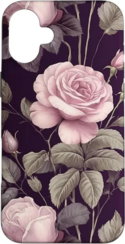 Miniatura 22 de Funda rosa botánica para iPhone 13 Floral Vintage Pattern with cute pink purple