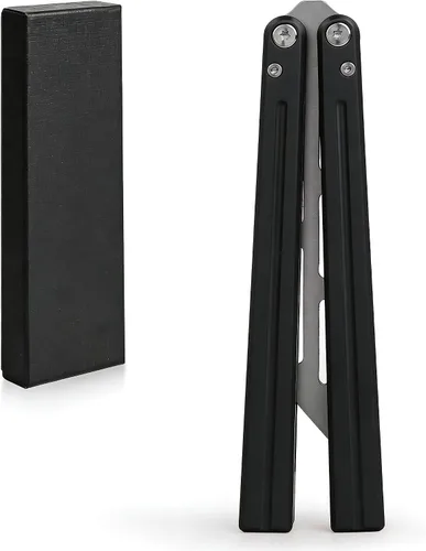 Herramienta plegable de acero hecha de acero 420 y aluminio T6061, duradera y fácil de usar para el manejo diario (totalmente negro)