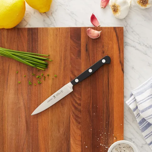 Miniatura 4 de HENCKELS Classic Razor-Sharp - Juego de cuchillos de 2 piezas, cuchillo Santoku de 5 pulgadas, cuchillo de pelar, diseño alemán informado por más