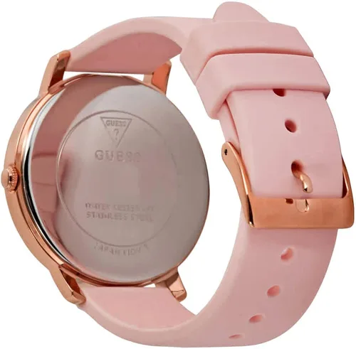 Miniatura 4 de Guess Nova - Reloj analógico de cuarzo para mujer con pulsera de silicona W1210L3 Rosa Reloj de cuarzo